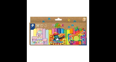 Boetseerklei staedtler noris jumbo set 18 kleuren