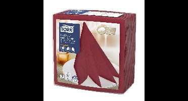 Dinerservet tork linstyle premium bordeaux 478885