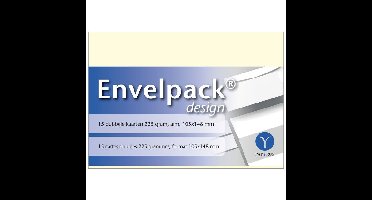 Dubbele kaart papyrus envelpack a6 105x148mm ivoor | 10 stuks