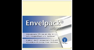 Dubbele kaart papyrus envelpack c6 114x162mm ivoor | 10 stuks
