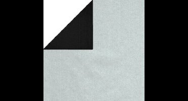 Cadeaupapier - Geschenkpapier - Silver | black 100 cm