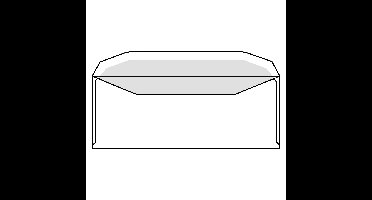 Envelop iezzy c5/6 114x229mm vr 80gr wit