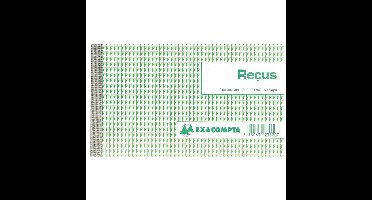 Exacompta ontvangsten, ft 10,5 x 18 cm, Franstalig, dupli (2 x 50 vel)