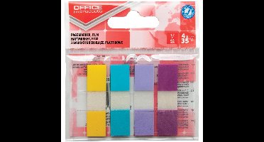 OFFICE products index, 12 x 43 mm, geassorteerde pastelkleuren, ophangzakje van 4 x 35 tabs
