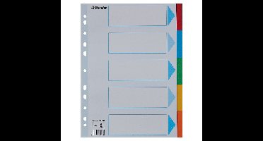 Tabbladen esselte stand a4 5dlg karton 11r ass