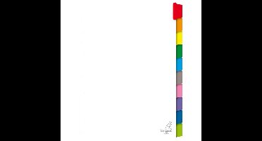 Tabblad kangaro 23r pk410m 10 delig wit karton | 20 stuks