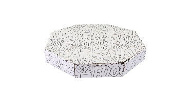 Bezorgdoos | Words | golfkarton | 320x320x45mm | wit/zwart | 100 stuks