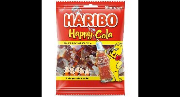 Haribo snoep happy cola, zak van 185 g
