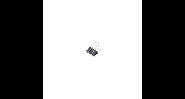 Papierklem maul 213 foldback 13mm zwart 12 stuks