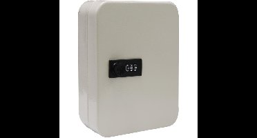 Sleutelkast met combinatieslot, voor 48 sleutels, wit