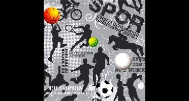 Cadeaupapier - Geschenkpapier - Sports champion 70 cm