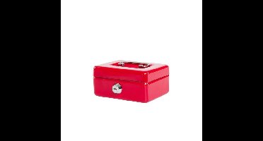 Geldkist maul muntgleuf slot 125x95x60mm rood