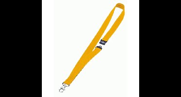 Textielkoord durable 8137 karabijnhaak geel