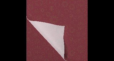 Zijdevloei | 50x70cm | 20gr/m² | Vuurwerk | papier | rood/goud | 100 vel