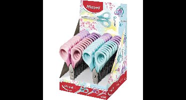 Schaar maped sensoft 13cm display á 24 pastel | 24 stuks