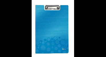 Leitz WOW Clipfolder with cover Polyfoam Blauw A4