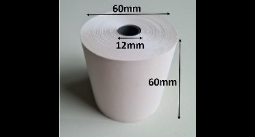Thermorol 60x60x12 mm wit BPA-vrij - 90 stuks