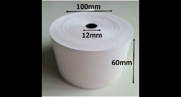 Thermorol 60x100x12 mm wit BPA-vrij