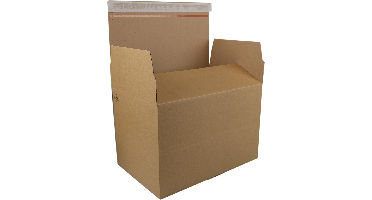 SendProof® Autolockdoos | golfkarton | 160x130x70mm | bruin | 10 stuks