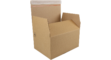 SendProof® Autolockdoos | golfkarton | 310x230x160mm | bruin | 10 stuks