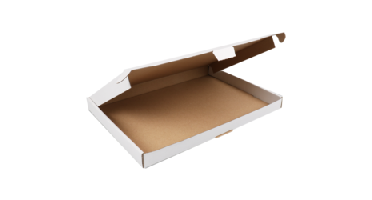 Brievenbusdoos met klep 345x255x28mm wit
