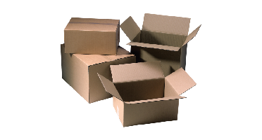 Amerikaanse vouwdoos | golfkarton | 370x370x130mm | dubbele golf | bruin | 15 stuks