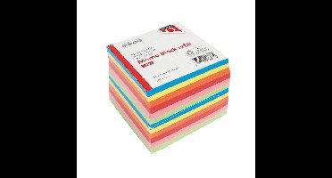 Memoblok quantore 90x90mm 700v losbladig assorti | 12 stuks