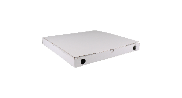 Pizzadoos | karton + PET | 32x32x3cm | vegetale | wit/aluminium | 150 stuks