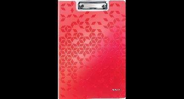 Leitz WOW klemmap met omslag, ft A4, rood