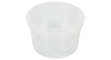 Bak | PP | 500ml | Ø115mm | transparant | 500 stuks