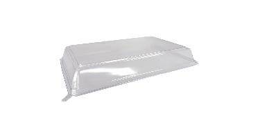 Deksel | sushitray | Gerecycled PET | rechthoekig | 208x138x27mm | transparant | 500 stuks