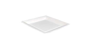 Biodore Bord | vierkant | 1-vaks | karton | 18x18cm | wit | 400 stuks
