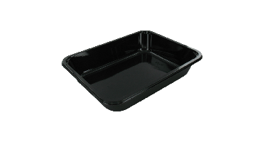 Bak | CPET | menubak | 227x178x43mm | zwart | 416 stuks