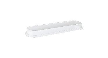 Deksel | Gerecycled PET | 255x54x23mm | transparant | 500 stuks