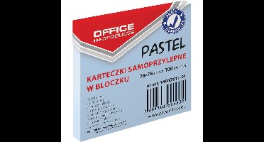 OFFICE products memoblok Pastel, 76 x 76 mm, 100 vel, pastelblauw