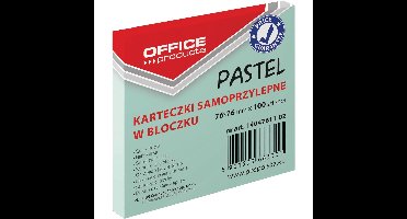OFFICE products memoblok Pastel, 76 x 76 mm, 100 vel, pastelgroen
