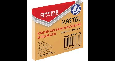 OFFICE products memoblok Pastel, 76 x 76 mm, 100 vel, pasteloranje