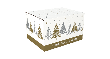Kerstpakketdoos | Under The Stars | golfkarton | 45x35x23cm | Kerstmis | d | 10 stuks