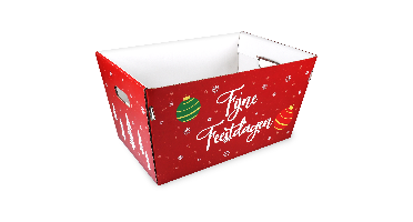 Mand | golfkarton | 43.2x27x25.8cm | rood | 10 stuks