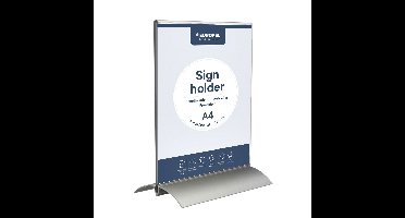 Kaarthouder europel a4 t-standaard acryl alu