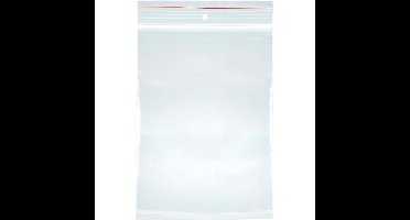 OFFICE products gripsealzakje, transparant, pak van 100 stuks, 40 x 60 mm