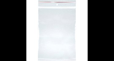 OFFICE products gripsealzakje, transparant, pak van 100 stuks, 80 x 120 mm