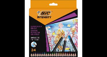 Bic aquarelpotlood Intensity, etui van 24 stuks