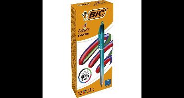 BIC Colours Smooth Gradiant 4-kleurenbalpen, medium, groen