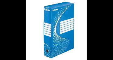 Archiefdoos esselte boxycolor 80mm 352x250mm blauw | 25 stuks