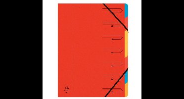 Exacompta Sorteermap 7-delig, rood