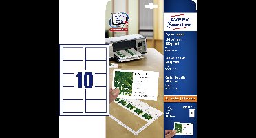 Visitekaart avery c32011-25 85x54mm 200gr 250st | 5 stuks