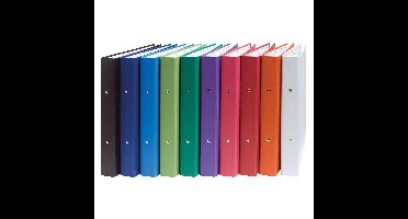 Exacompta Ringmap geassorteerde kleuren: wit, oranje, rood, roze, paars, groen, lichtgroen, blauw, donker