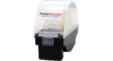 Voedselveiligheidsdispenser | zwart/transparant | 1 stuks