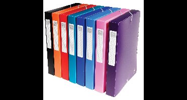 Exacompta elastobox rug van 4 cm geassorteerde kleuren